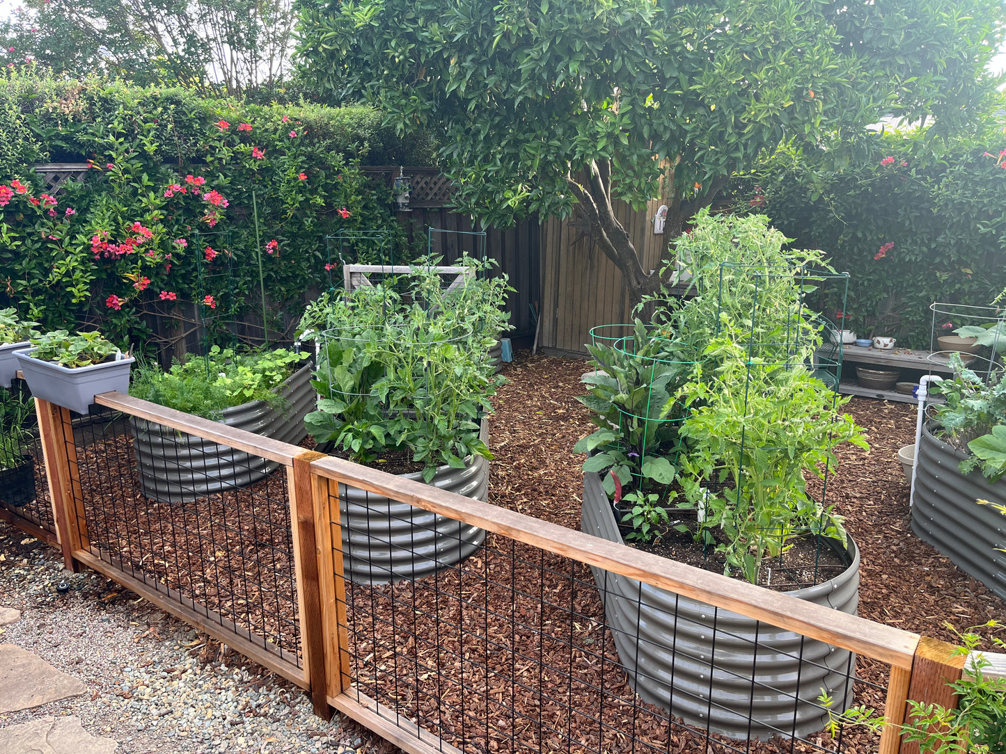 Set of 6: 6x3x2ft Oval Galvanized Metal Raised Garden Beds (Grey)