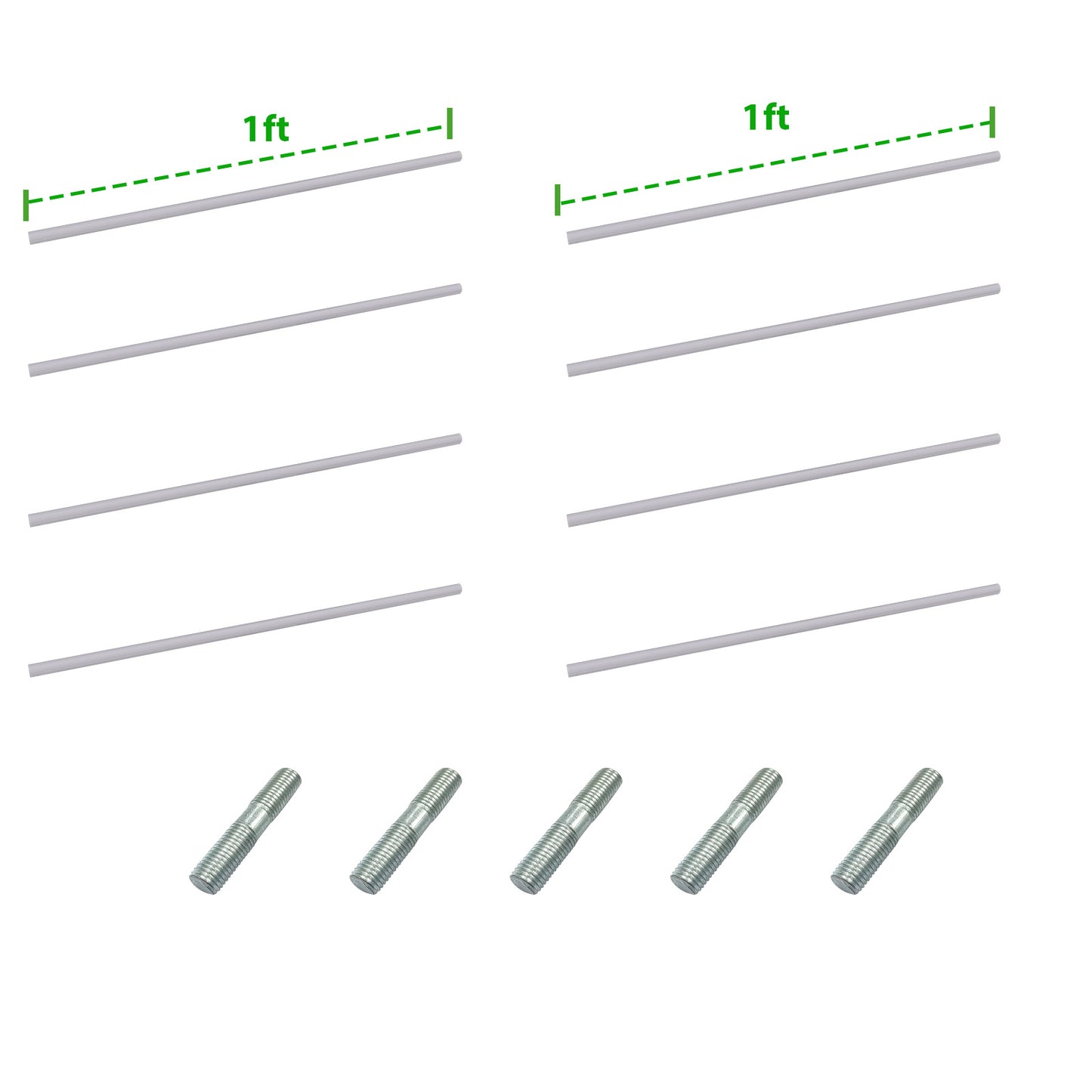 Anleolife Center Support Bracing Rods for Raised Garden Beds