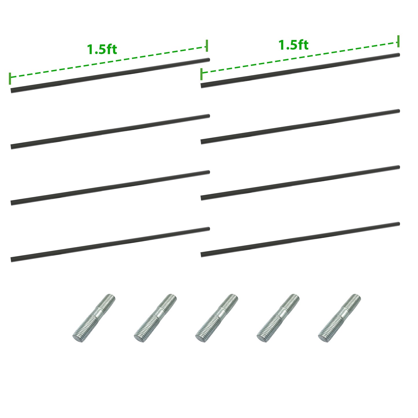 Anleolife Center Support Bracing Rods for Raised Garden Beds