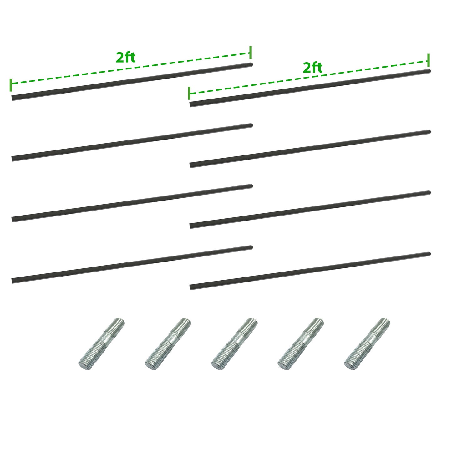 Anleolife Center Support Bracing Rods for Raised Garden Beds