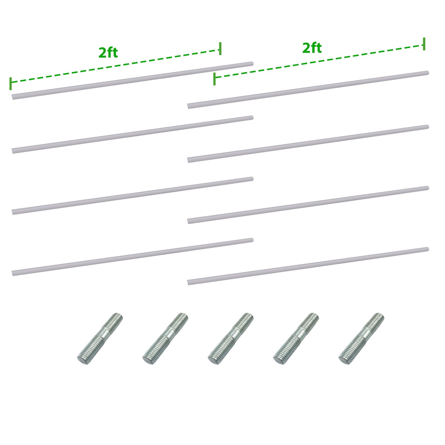 Anleolife Center Support Bracing Rods for Raised Garden Beds