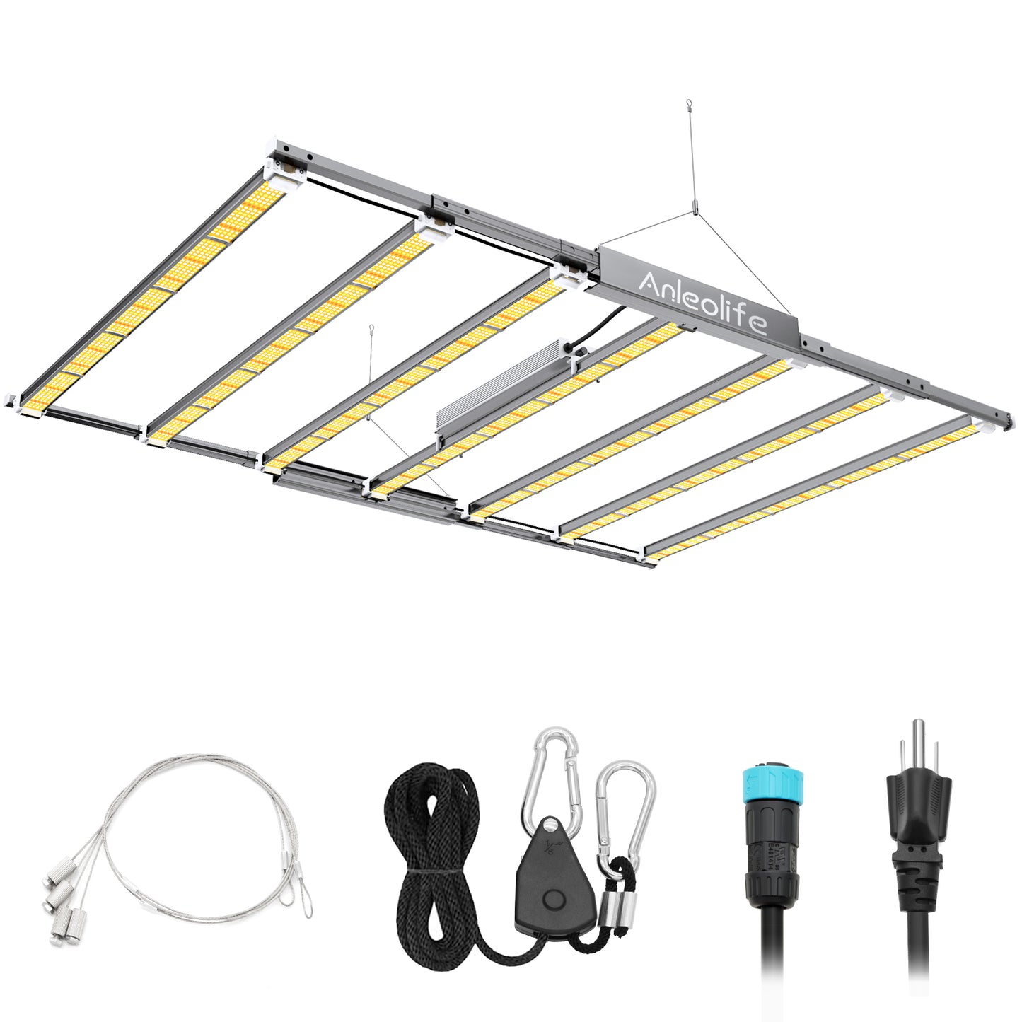 Stretchable LED Grow Light 1000W Grey