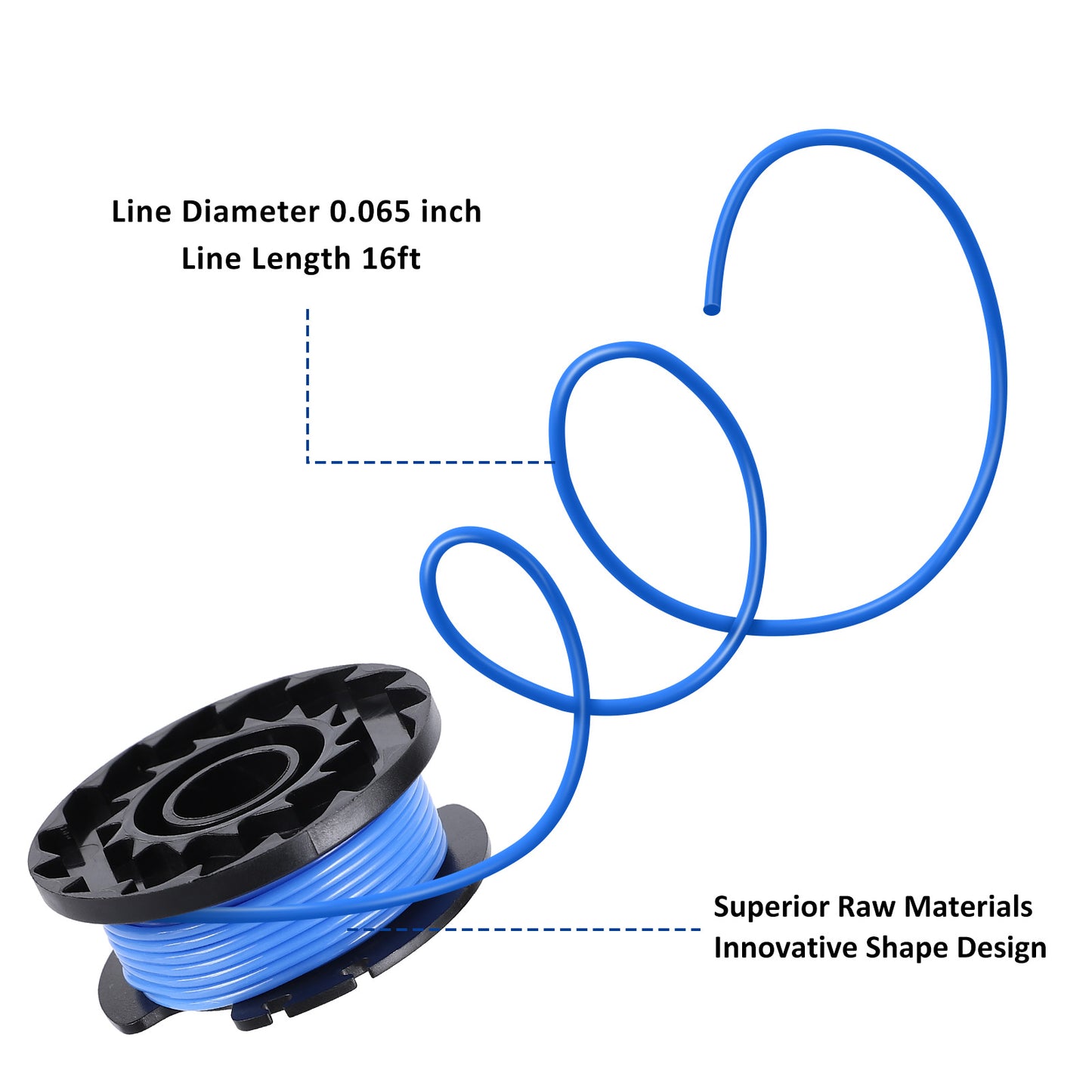 .065'' Single Line Replacement Spool For Greenworks String Trimmer