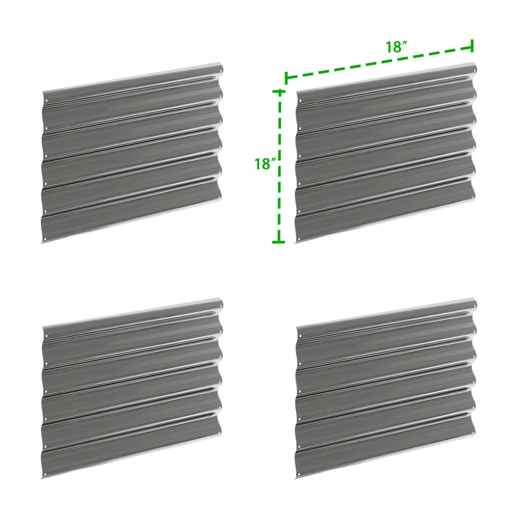 18'' Tall DIY Modular Garden Bed Panels, 22-Gauge Galvanized Steel, 4-Pack