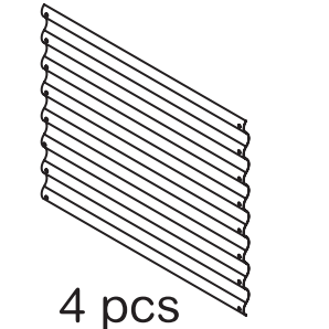 18'' Tall DIY Modular Garden Bed Panels, 22-Gauge Galvanized Steel, 4-Pack