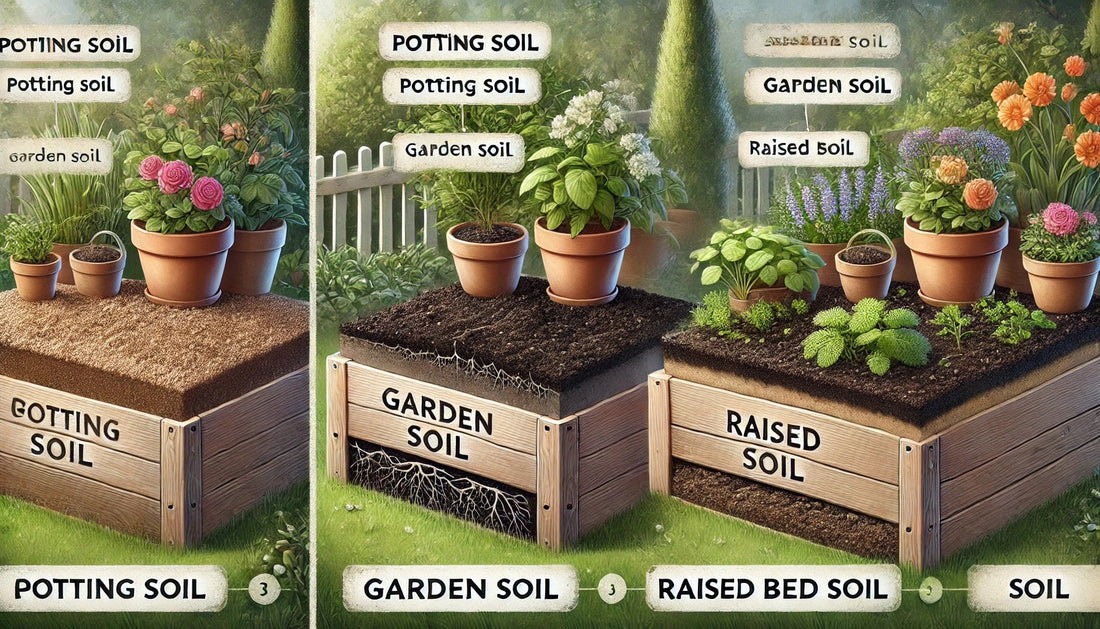 Potting Soil vs. Garden Soil vs. Raised Bed Soil | Anleolife Garden Bed