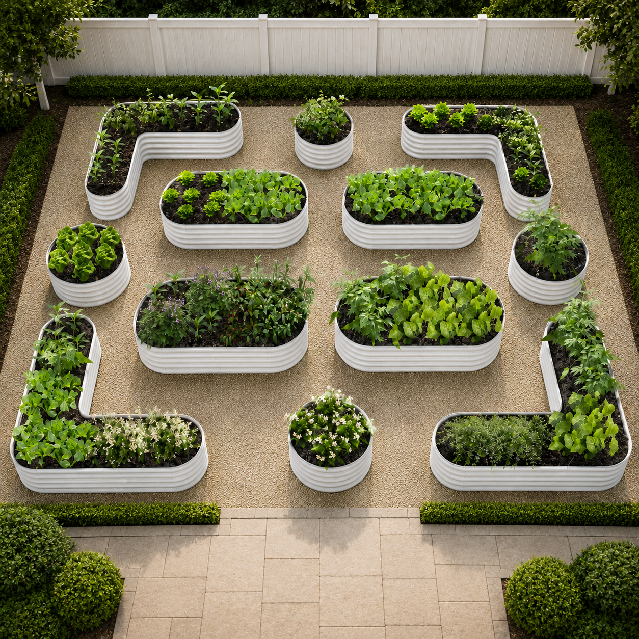 Garden Beds Layouts