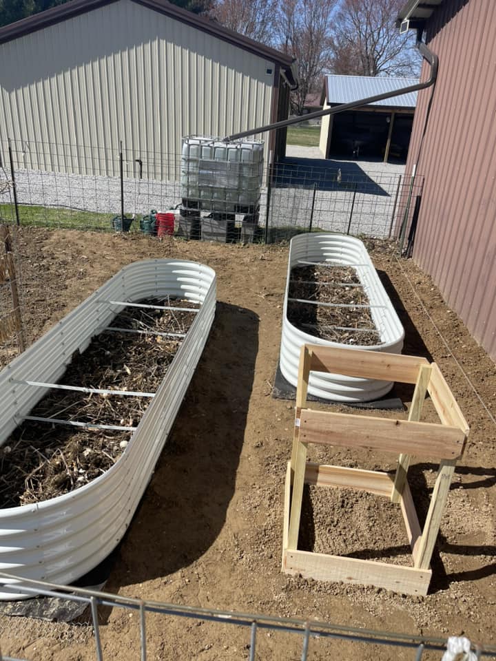 Set of 6: 12x3x1.5ft Oval Modular Metal Raised Garden Bed (White)