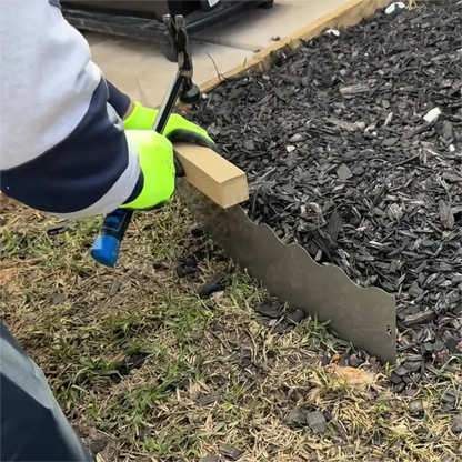 Wavy Edge Galvanized Steel Garden Edging, 6" or 8" Tall, 20 FT (6 x 40")