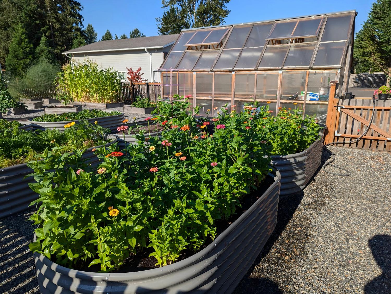 Set of 6: 8x4x2ft Oval Modular Metal Raised Garden Beds (Quartz Gray)
