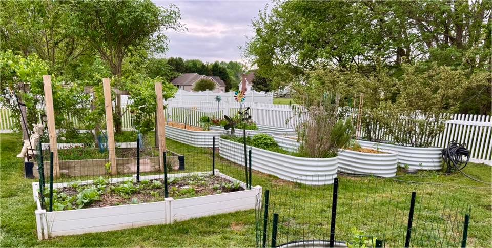 Set of 6: 12x3x1.5ft Oval Modular Metal Raised Garden Bed (White)