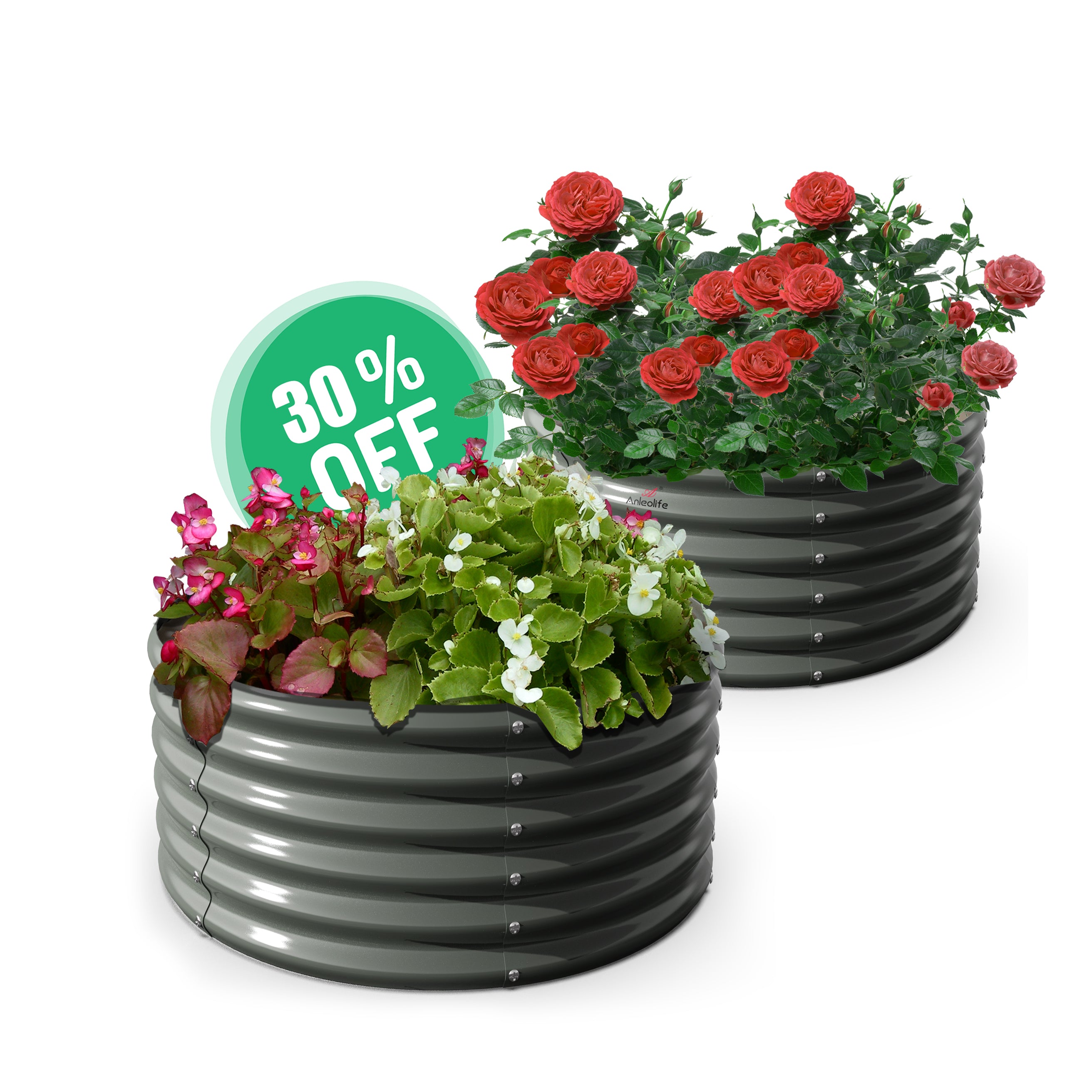 round raised garden bed