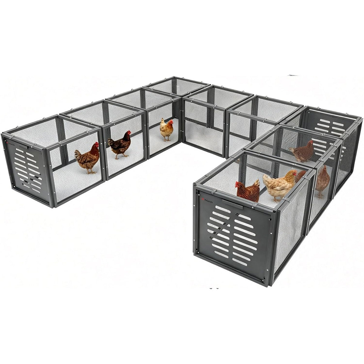 20.8" Chicken Coop Run Extension – Expandable Outdoor Chicken Tunnel