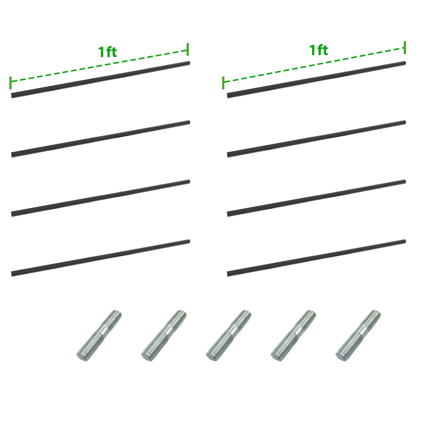 Anleolife Center Support Bracing Rods for Raised Garden Beds