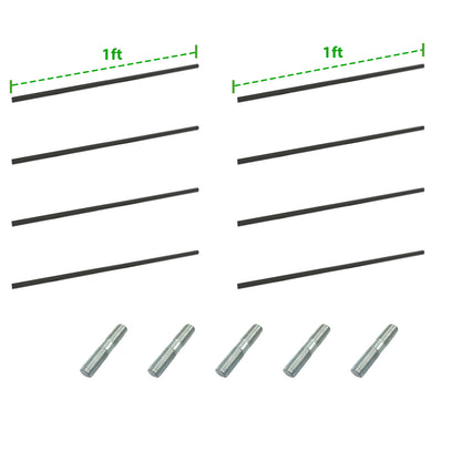 Anleolife Center Support Bracing Rods for Raised Garden Beds