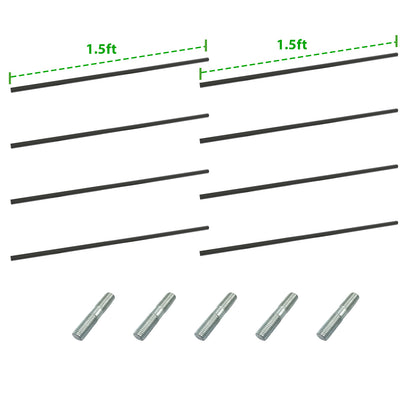 Anleolife Center Support Bracing Rods for Raised Garden Beds