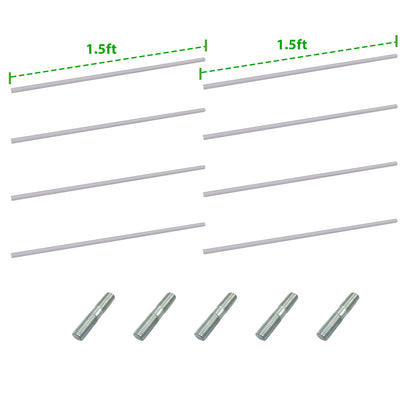 Anleolife Center Support Bracing Rods for Raised Garden Beds