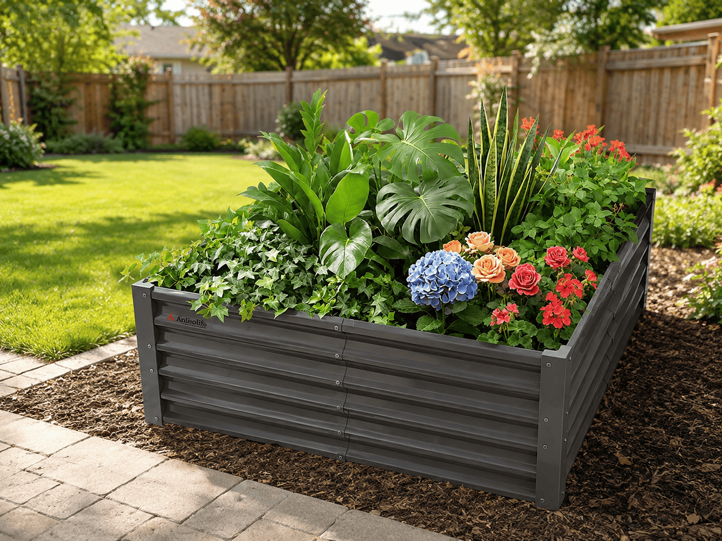 Square planter box