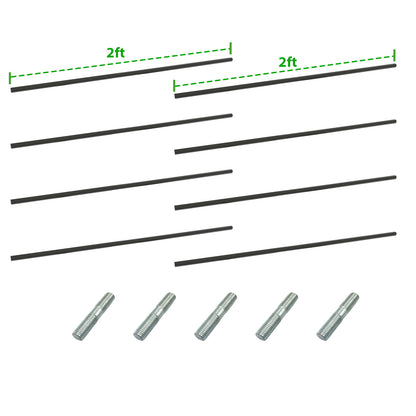 Anleolife Center Support Bracing Rods for Raised Garden Beds