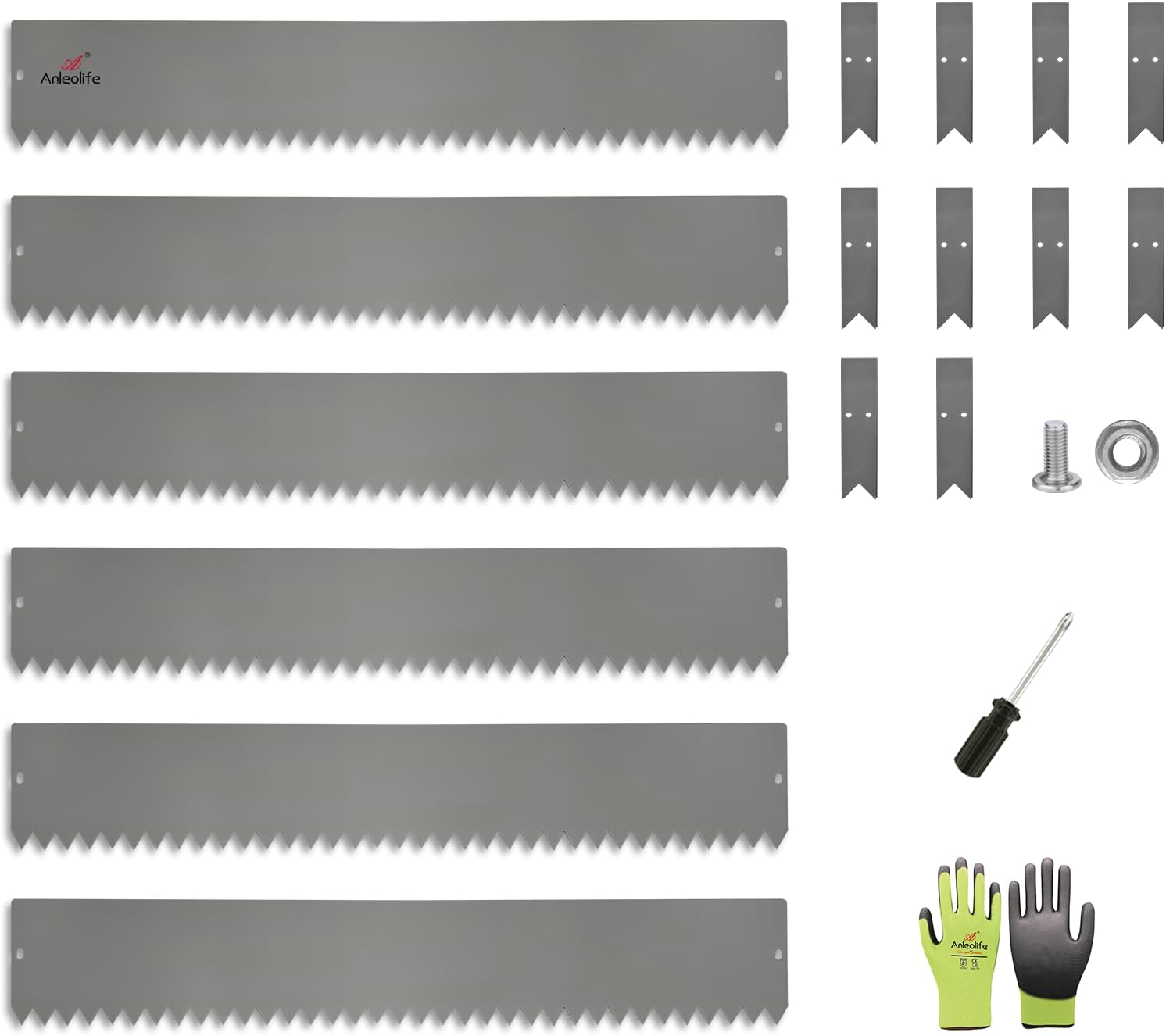 Galvanized Steel Garden Edging, 6''/ 8'' x40'', 6-Pack (20FT Total)