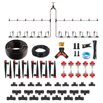 100FT Garden Drip Irrigation Kit with Adjustable Emitters