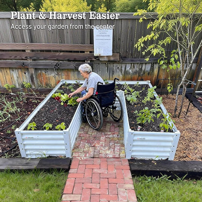 18" Tall Modular Raised Garden Bed Set, 16-Pack Layout for Customizable Gardening