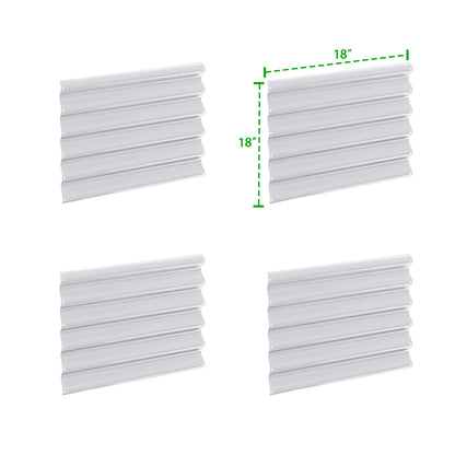 18'' Tall DIY Modular Garden Bed Panels,  22-Gauge Galvanized Steel, 4-Pack