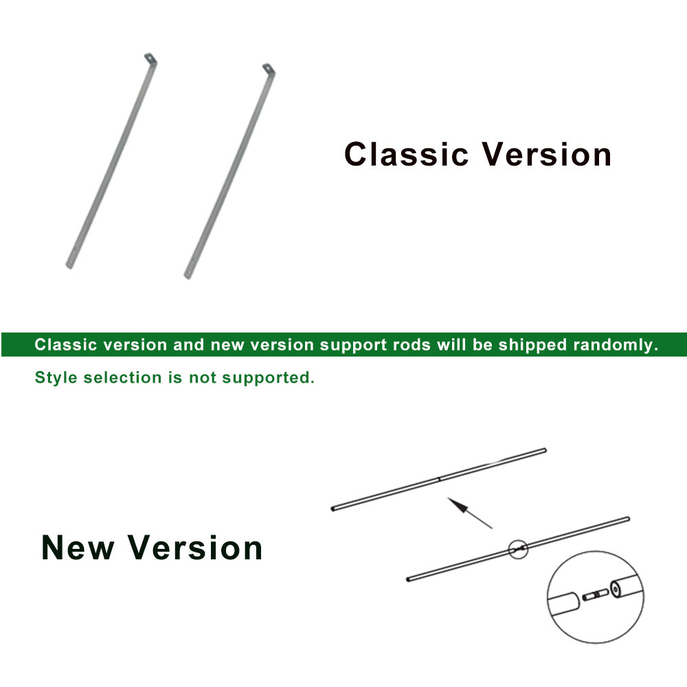 Anleolife Center Support Bracing Rods for Raised Garden Beds