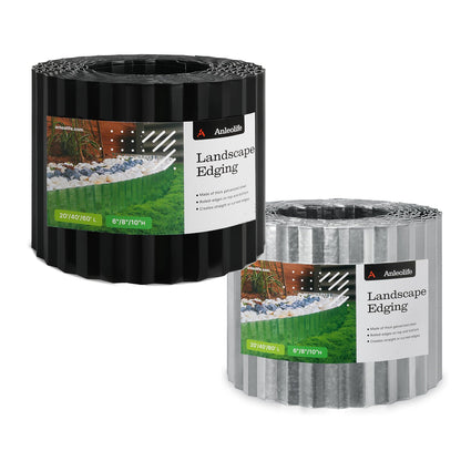 Corrugated Galvanized Steel Landscape Edging – Flexible Metal Garden Border