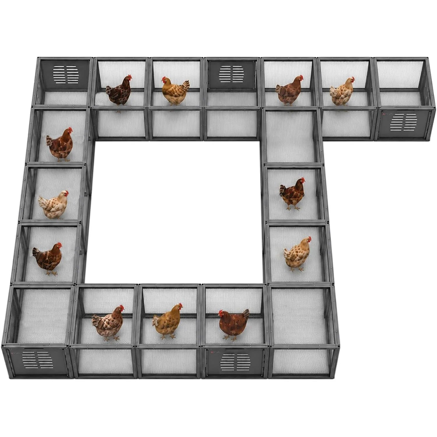 20.8" Chicken Coop Run Extension – Expandable Outdoor Chicken Tunnel