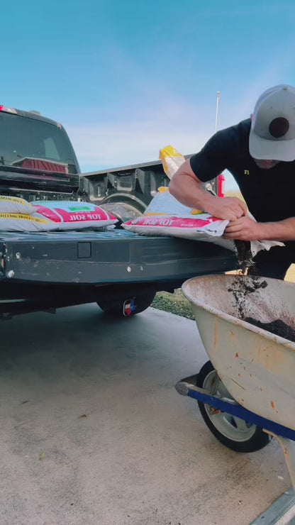 6x2x1.5ft Oval Metal Raised Modular Garden Bed (Gray/White)