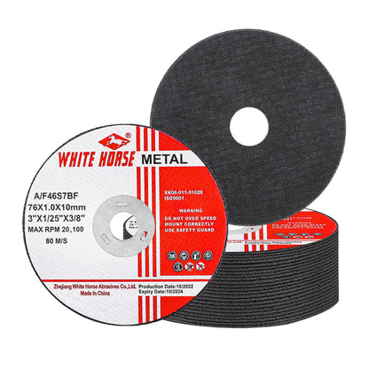 Ultra Thin Cut Off Wheel 3'' x .04'' x 3/8'' for Metal and Stainless Steel Cutting, Type 1, Angle Grinder Uses (25 PCS)