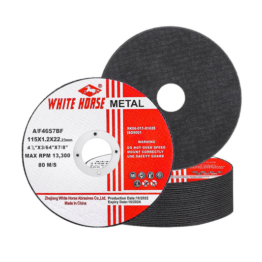 Ultra Thin Cut Off Wheel 4-1/2'' x .045'' x 7/8'' for Metal and Stainless Steel Cutting, Type 1, Angle Grinder Uses (25 PCS)