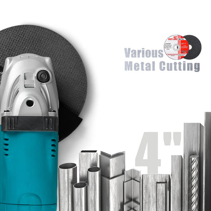 Ultra Thin Cut Off Wheel 4'' x .04'' x 5/8'' for Metal and Stainless Steel Cutting, Type 1, Angle Grinder Uses (25 PCS)