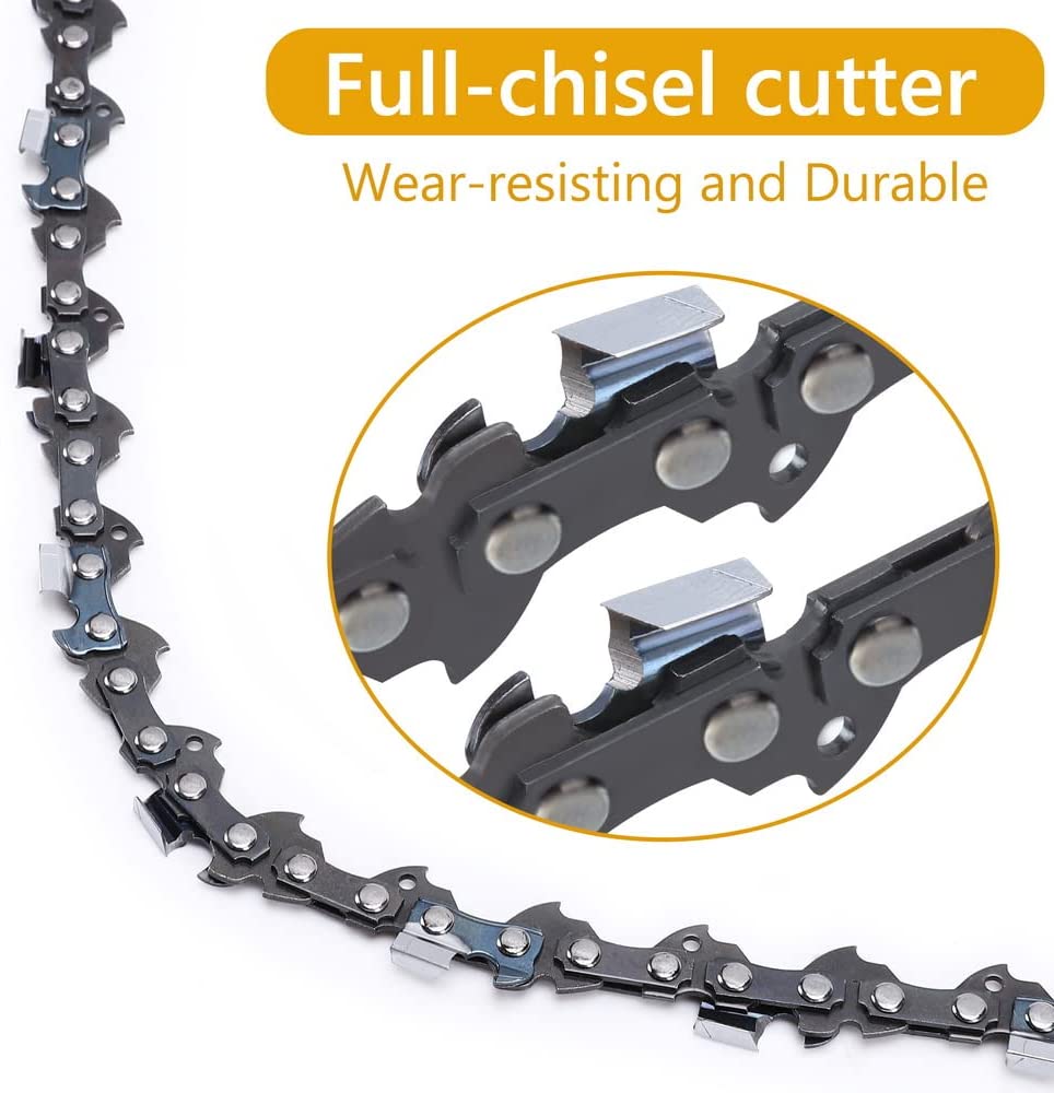 Full Chisel Chainsaw Chain for 16 inch Bar .043" Gauge 3/8" Pitch