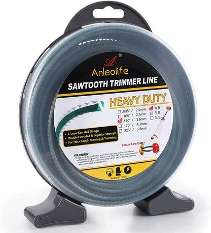 Anleolife Serrated Trimmer Line  140" 1lb, AN200