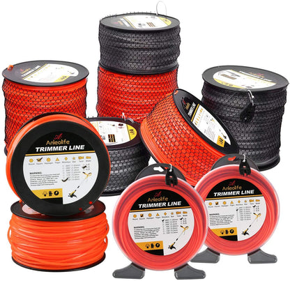 Anleolife Commercial Square Trimmer Line .065'' x 460ft, 1lb