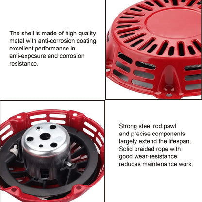 Recoil Starter with Starter Cup for Honda GX140 GX160 GX200 5.5HP 6.5HP 196cc Engines