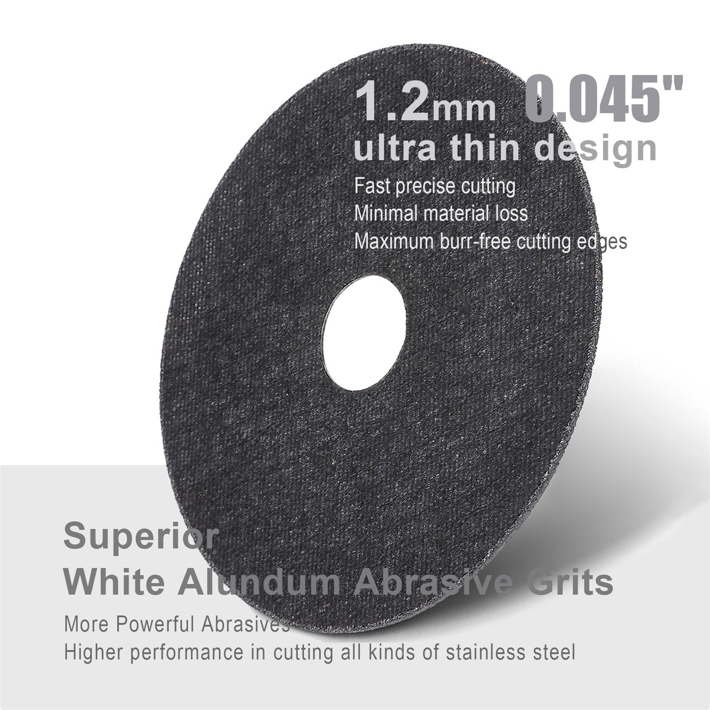 Cut Off Wheels Optimized for Cutting Stainless Steel and Other High Tensile Metals, 4-1/2" x .045" x 7/8" - 25 Pack